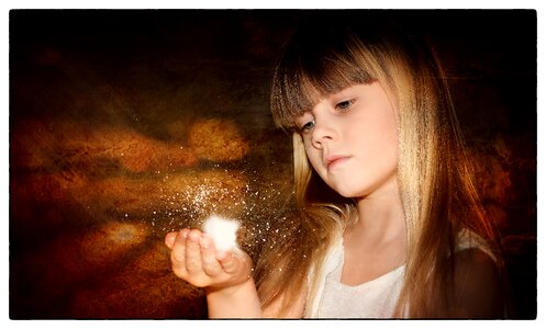 View long hair cotton balls photo