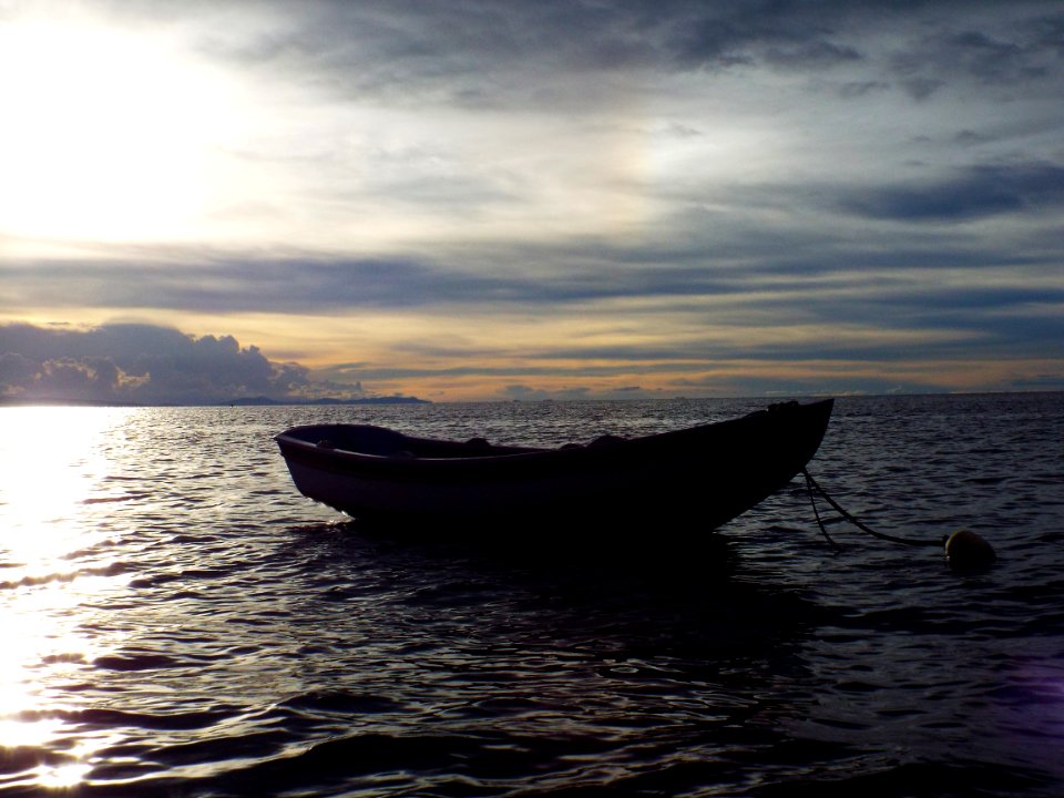 Bote en el Titicaca