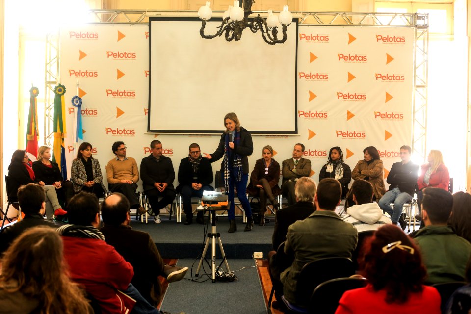 03.07.2018 - Prefeita Paula Mascarenhas durante lançamento das Metodologias Conte Comigo e ACT – Criando Crianças Seguras e do Estudo PIÁ – UFPEL - Foto: Gustavo Vara