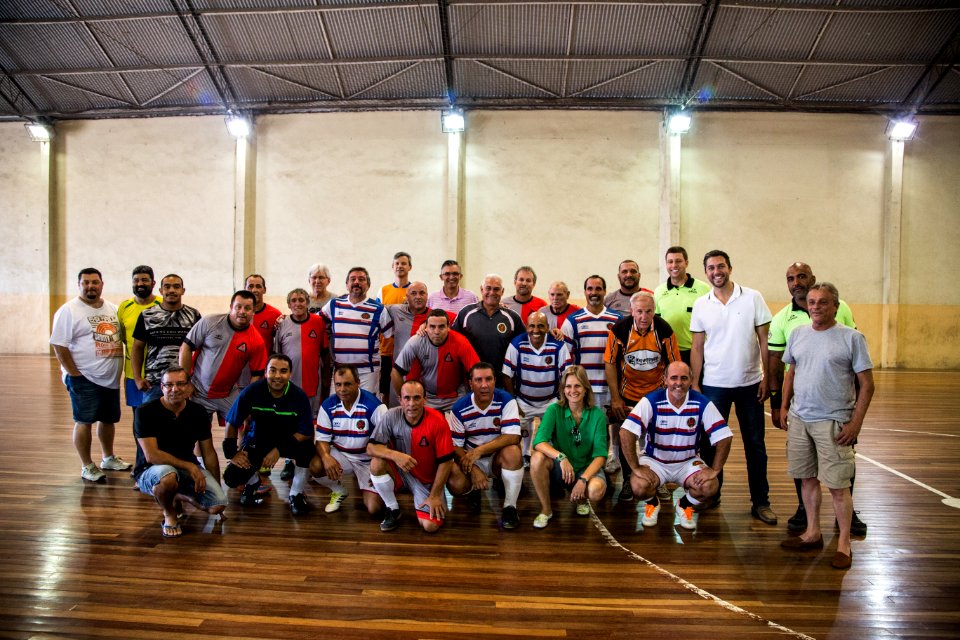 10.03.2018 - Prefeita Paula Mascarenhas prestigia o campeonato de futebol - funcionários prefeitura