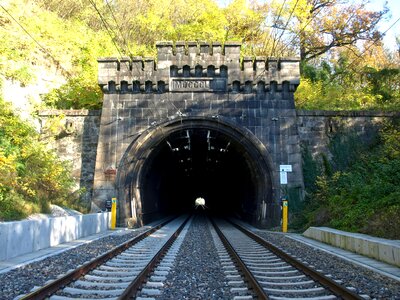 Tunnel portal reailway railsroad