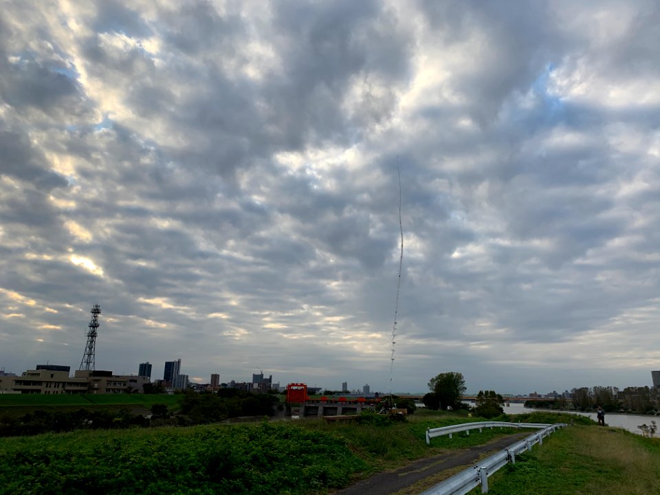 Arakawa River in Shimo, Kita-ku