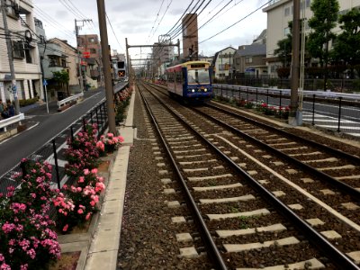 Toden-Arakawa Line in Nishiogu, Arakawa-ku, Tokyo 1