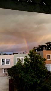 Rainbow in Hailstorm