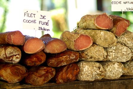 Delicatessen sausage market