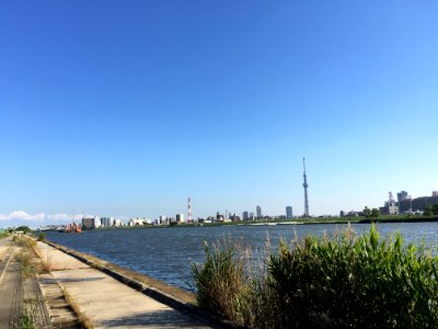 Arakawa River in Horikiri, Katsushika-ku