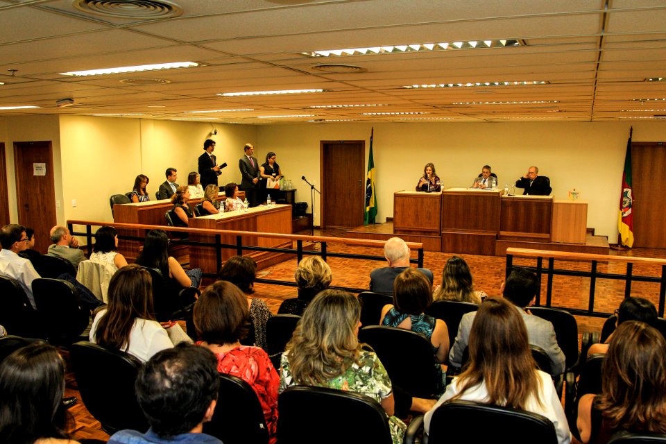 29.01.2018 - Prefeita Paula Mascarenhas durante cerimônia de entrega do Selo Mérito Justiça Gaúcha às Unidades Jurisdicionais que cumpriram as metas 1 e 2 do CNJ - Foto: Gustavo Vara