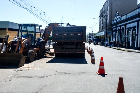 01.11.2017 - Obras da ETA São Gonçalo na rua Marechal Floriano