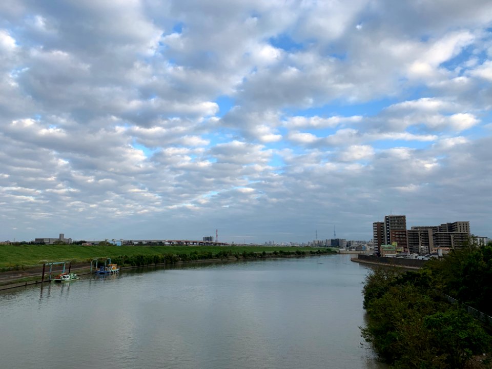 Arakawa River in Shimo, Kita-ku