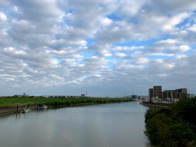 Arakawa River in Shimo, Kita-ku