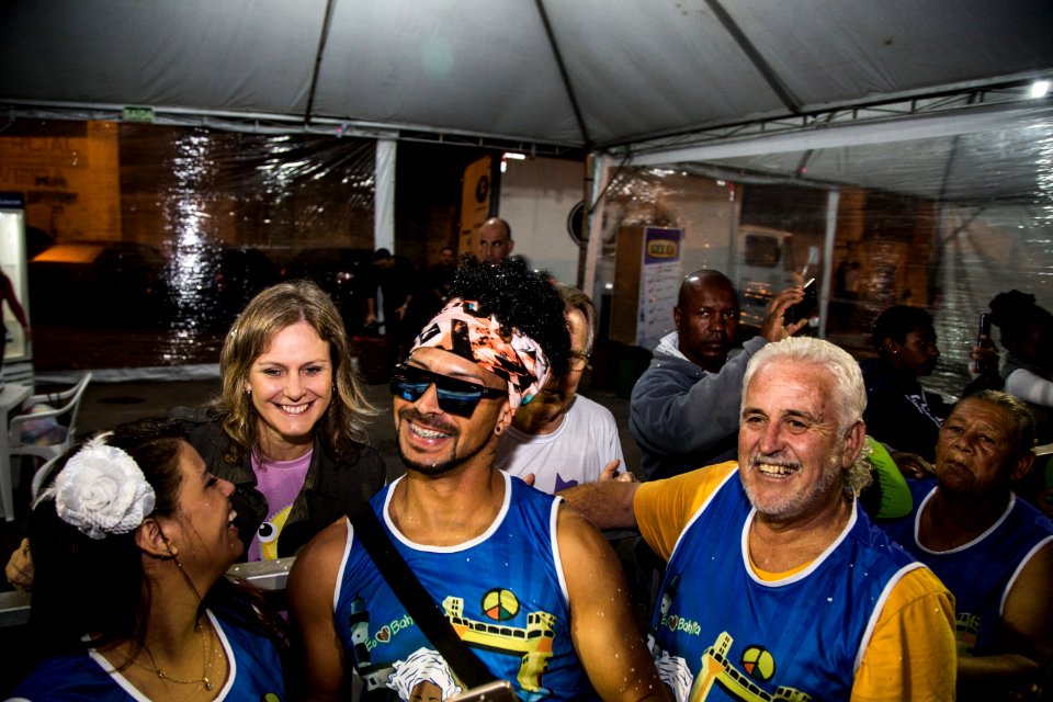 12.02.2018 - Prefeita Paula Mascarenhas e o vice Idemar Barz no segundo dia do Carnaval 2018 - Foto: Gustavo Vara