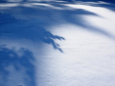 Shadow snow cold photo