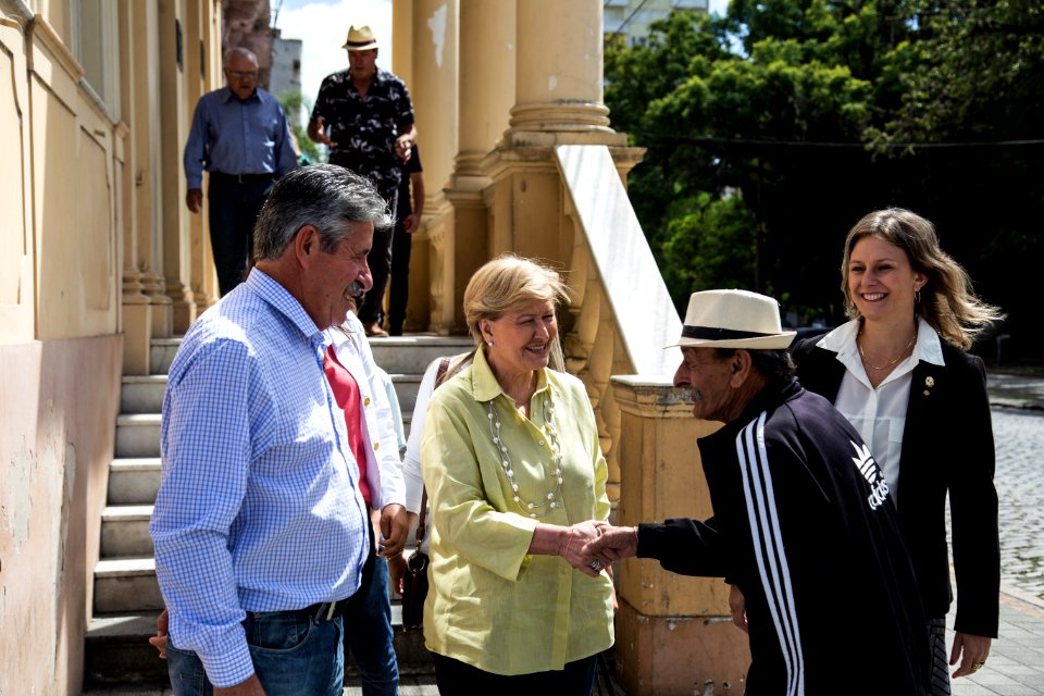 12.02.2018 - Prefeita Paula Mascarenhas durante entrega de ambulâncias do SAMU com a Senadora Ana Amélia Lemos - Foto: Gustavo Vara