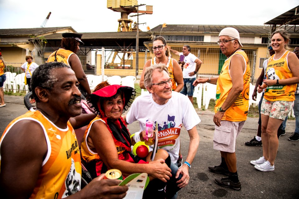 10.02.2018 - Prefeita Paula Mascarenhas e o vice Idemar Barz durante o primeiro dia do Carnaval 2018 - Foto: Gustavo Vara