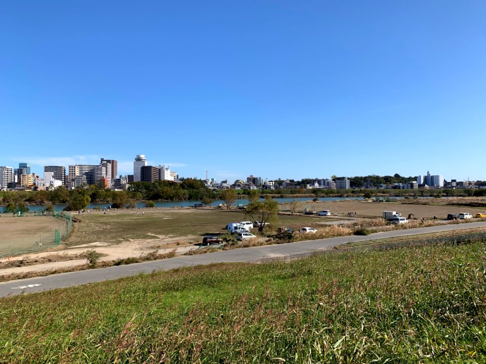 Edogawa River in Higashikanamachi, Katsushika-ku
