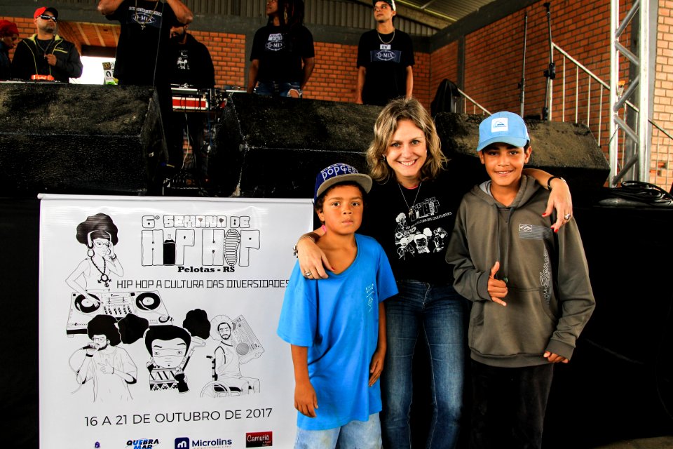 28.10.2017 - Prefeita Paula Mascarenhas durante encerramento da Semana do Hip Hop no Navegantes
