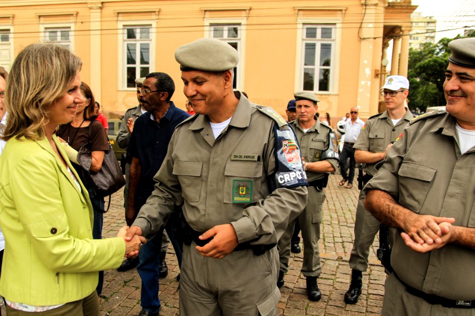 07.12.2017 - Prefeita Paula Mascarenhas e o vice Idemar Barz durante lançamento da Operação Papai Noel