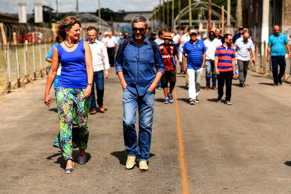05.02.2018 - Prefeita Paula Mascarenhas vistoria a Passarela do Samba no Porto de Pelotas - Foto: Gustavo Vara
