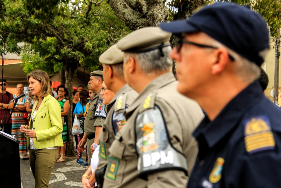 07.12.2017 - Prefeita Paula Mascarenhas e o vice Idemar Barz durante lançamento da Operação Papai Noel
