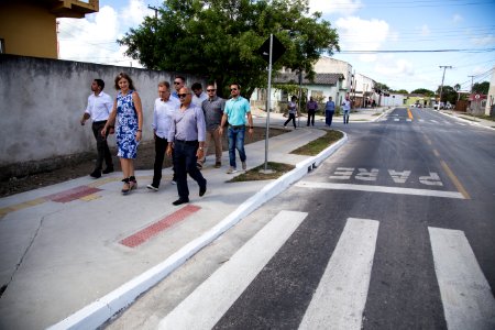 07.02.2018 - Prefeita Paula Mascarenhas e o vice Idemar Barz durante Entrega das Rua Professor Mário Peiruque e Rafael Pinto Bandeira - Foto: Gustavo Vara