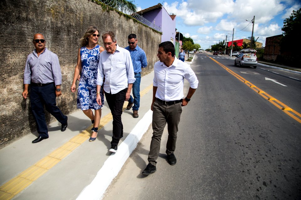 07.02.2018 - Prefeita Paula Mascarenhas e o vice Idemar Barz durante Entrega das Rua Professor Mário Peiruque e Rafael Pinto Bandeira - Foto: Gustavo Vara