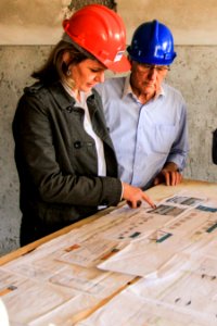 01.11.2017 - Prefeita Paula Mascarenhas e vice Idemar Barz em visita à obra da UBS Virgílio Costa