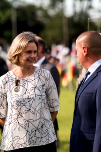 18.11.2019 - Porto Alegre/RS  - Prefeita Paula Mascarenhas é homenageada com a medalha 'Serviços Distintos' na cerimônia de passagem de comando-geral da Brigada Militar. Coronel Ikeda passa o comando para o coronel Rodrigo Mohr Picon - Foto: Gustavo Vara
