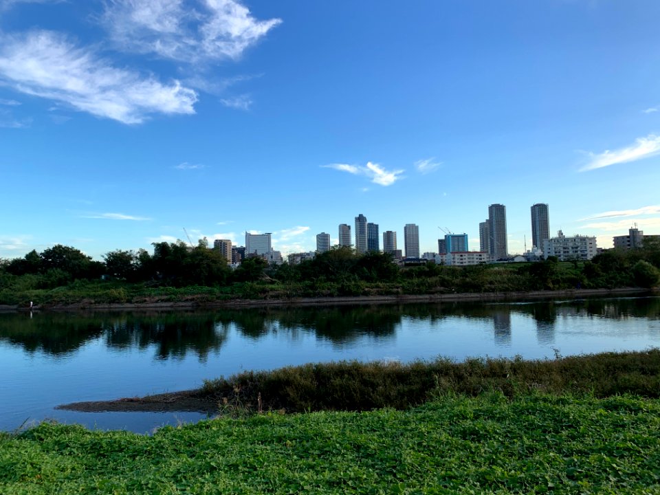 Tama River in Denenchofu, Ota-ku