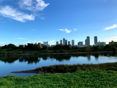 Tama River in Denenchofu, Ota-ku
