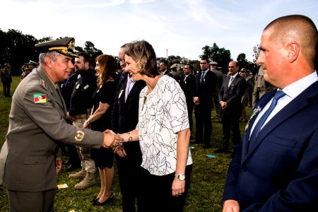 18.11.2019 - Porto Alegre/RS  - Prefeita Paula Mascarenhas é homenageada com a medalha 'Serviços Distintos' na cerimônia de passagem de comando-geral da Brigada Militar. Coronel Ikeda passa o comando para o coronel Rodrigo Mohr Picon - Foto: Gustavo Vara