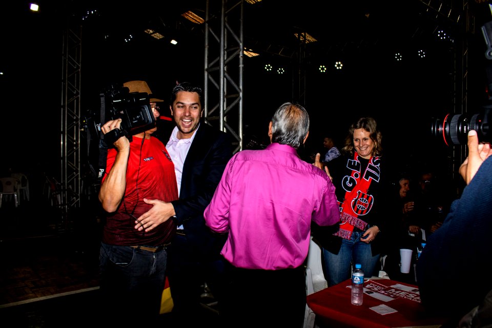 08.09.2019 - Prefeita Paula Mascarenhas prestigia o almoço de 108 anos do Xavante - Foto Michel Corvello