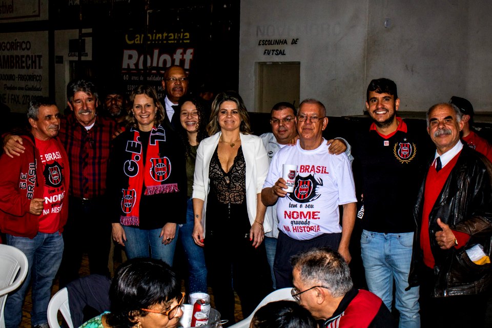 08.09.2019 - Prefeita Paula Mascarenhas prestigia o almoço de 108 anos do Xavante - Foto Michel Corvello