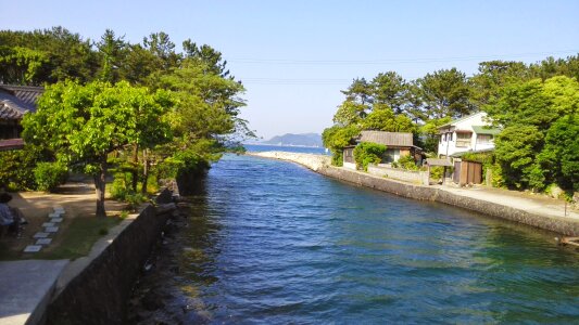 Sea river hagi town
