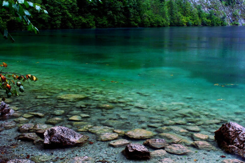 Blue water nature