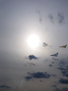 Allow kite flying sun sky photo