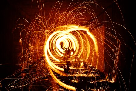 Burn gold brown fire