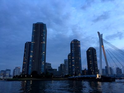Sumida River and Tsukuda in Chuo-ku Tokyo 3