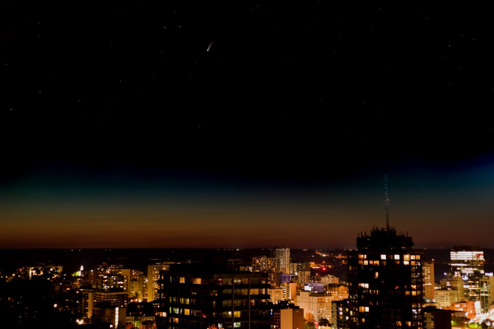 Comet Neowise over Hamilton, Canada
