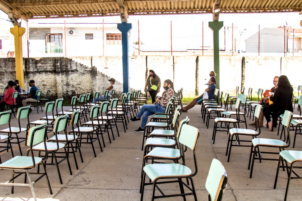 13.04.2021 - Vacinação de idosos com 63 anos nas escolas - Foto Michel Corvello