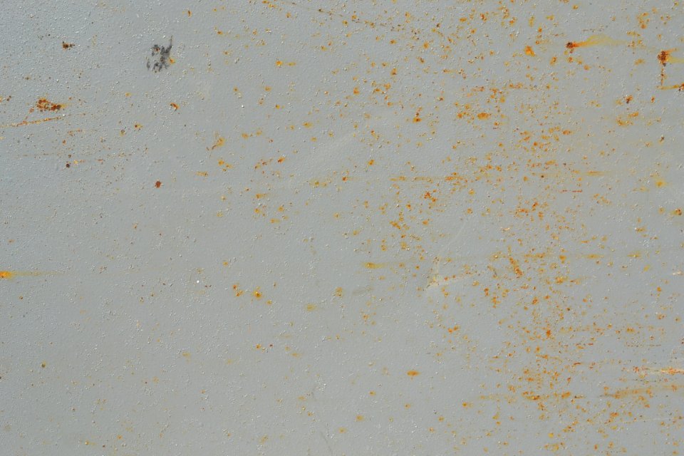 sheet with rusted surface