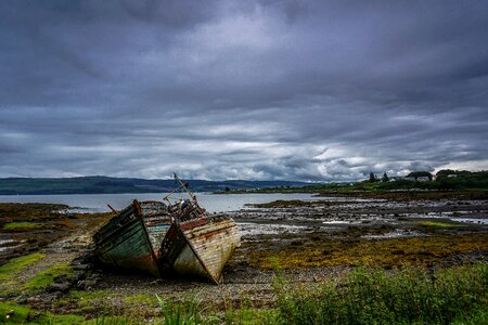 Wreck abandoned wooden