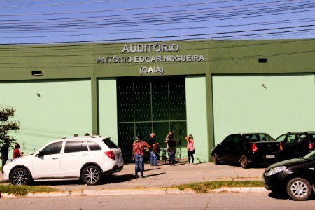 12.04.2021 Vacinação de idosos com 64 anos nas escolas Foto Rodrigo Chagas