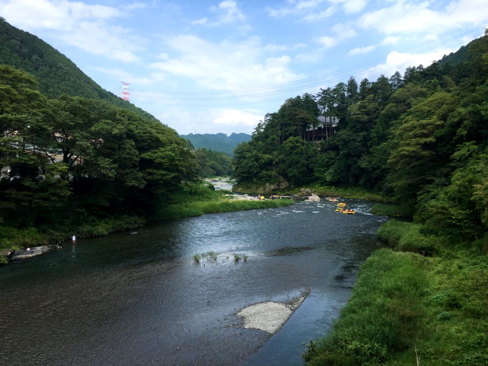 Tama River in Sawai, Ome-shi, Tokyo