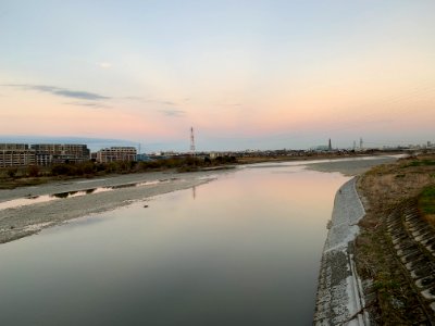 Tama River in Koremasa, Fuchu-shi