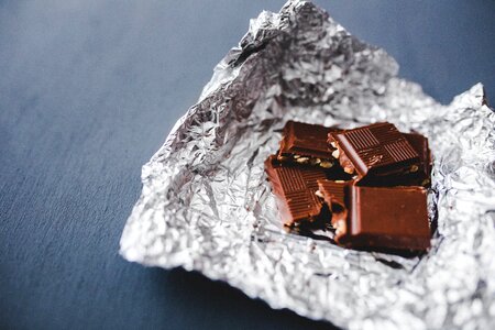 Eating sweet cocoa