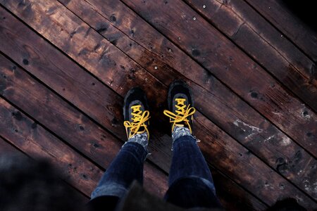Laces wood floor