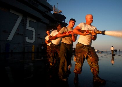 Military hose wash