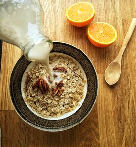 Almond milk oat orange