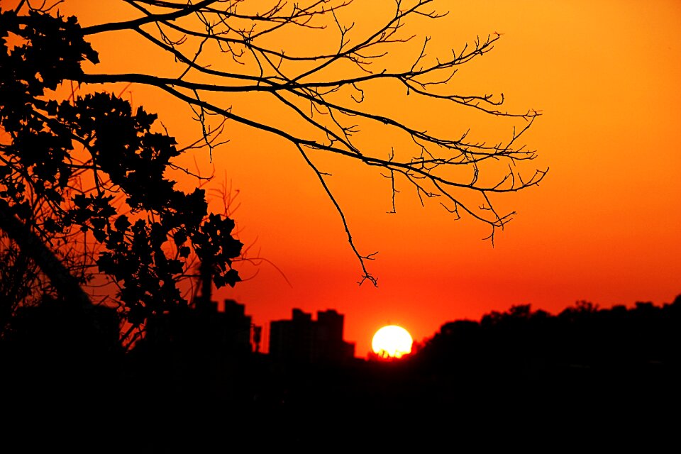 In the evening sunset sunrise