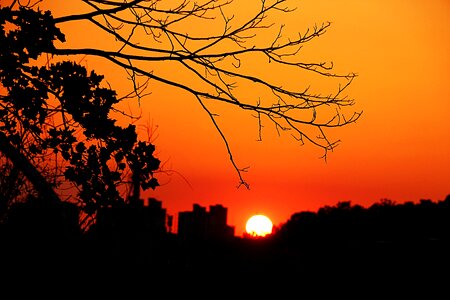 In the evening sunset sunrise